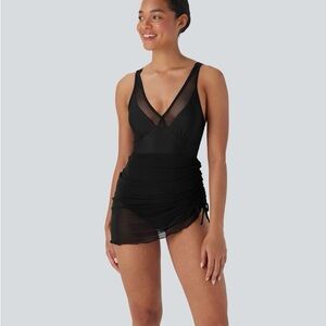 HALARA Black Mesh Swimsuit